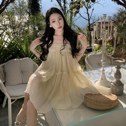 Polyester Slip Dress & loose PC