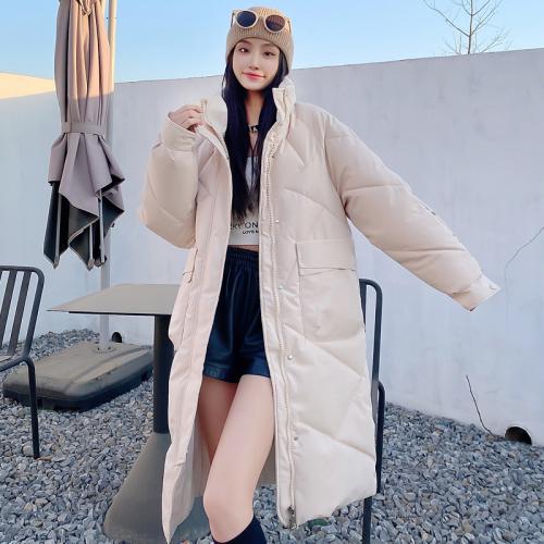Algodón edredón & Poliéster Mujeres Abajo Coat, Sólido, más colores para elegir, trozo