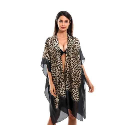 Poliéster Cubiertas de natación, impreso, leopardo, negro, :, trozo