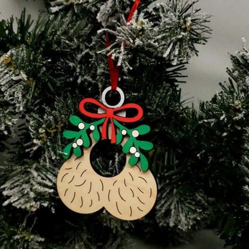 Holz Weihnachtsbaum hängen Deko, Stück