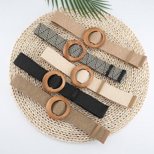 Plastic Fashion Belt flexible length weave PC