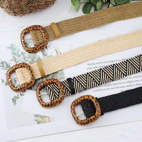 Plastic Fashion Belt flexible length weave PC