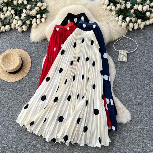 Polyester Jupe maxi Imprimé Point plus de couleurs pour le choix : pièce