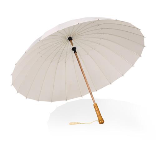 Pongee Long Handle Umbrella Fiber PC