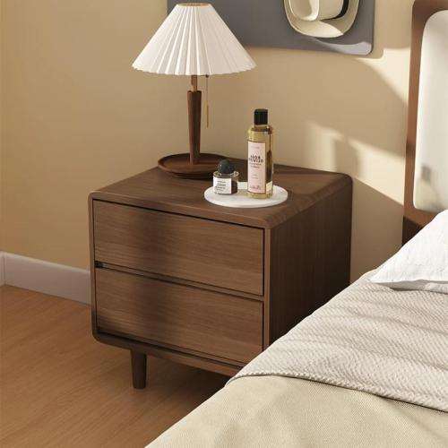 Solid Wood Bedside Cabinet dustproof Solid PC