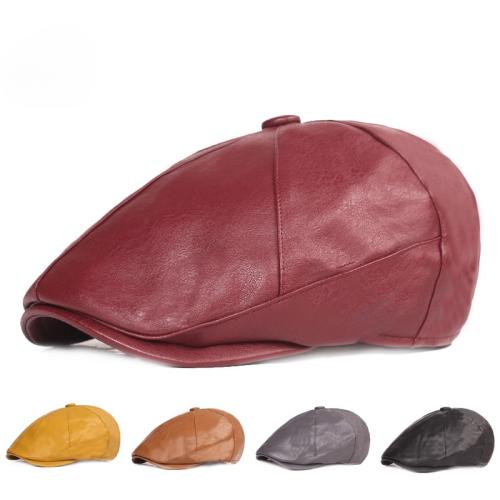 PU Leder Berets, Patchwork, Solide, mehr Farben zur Auswahl, Stück