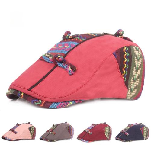 Baumwolle Berets, Polyester, Patchwork, mehr Farben zur Auswahl, Stück