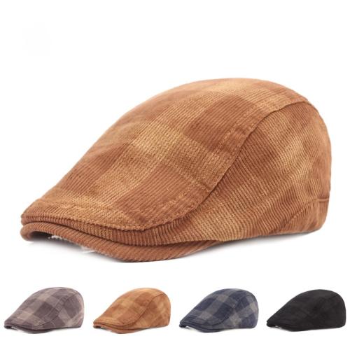 Acryl Berets, Patchwork, Plaid, mehr Farben zur Auswahl, Stück