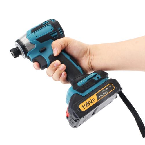 600Nm Brushless Electric Screwdriver Cordless Impact Drill Kit 18V Battery with Dedicated Drill Bits