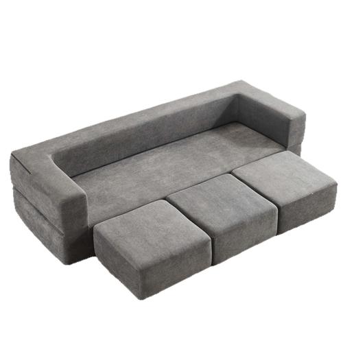 Corduroy Compression Sofa gray PC
