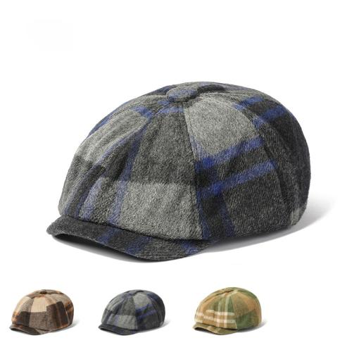 Baumwolle Octagonal Cap, Plaid, mehr Farben zur Auswahl, Stück