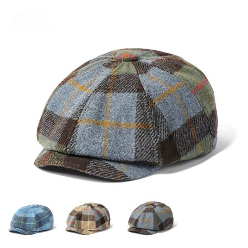 Baumwolle Octagonal Cap, Plaid, mehr Farben zur Auswahl, Stück