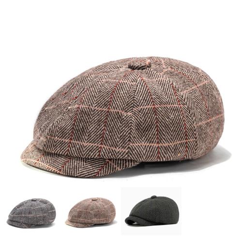 Acryl Octagonal Cap, Plaid, mehr Farben zur Auswahl, Stück