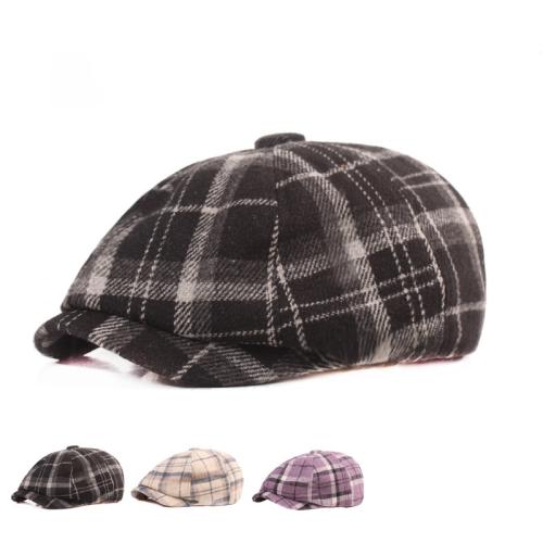 Acryl Octagonal Cap, Plaid, mehr Farben zur Auswahl, Stück
