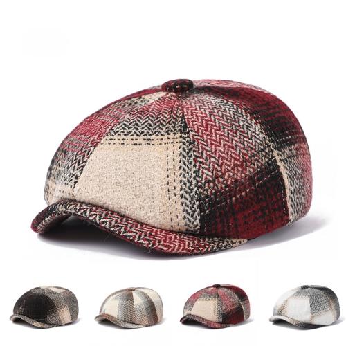 Baumwolle Octagonal Cap, Plaid, mehr Farben zur Auswahl,  Stück