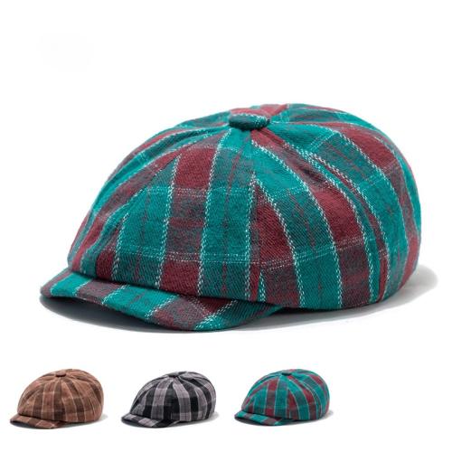 Baumwolle Octagonal Cap, Plaid, mehr Farben zur Auswahl,  Stück