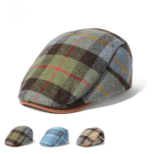 Baumwolle Berets, Plaid, mehr Farben zur Auswahl,  Stück