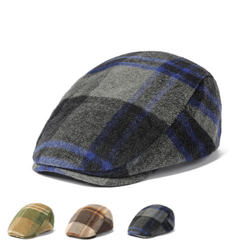 Baumwolle Berets, Plaid, mehr Farben zur Auswahl,  Stück