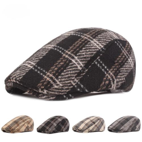 Acryl Berets, Plaid, mehr Farben zur Auswahl,  Stück