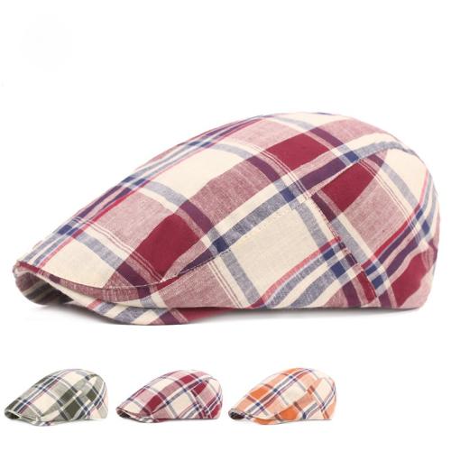 Baumwolle Berets, Plaid, mehr Farben zur Auswahl,  Stück
