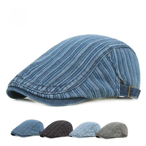 Baumwolle Berets, Gestreift, mehr Farben zur Auswahl,  Stück