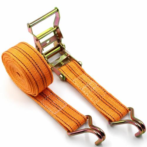 Heavy Duty Ratchet Tie Down Straps 40mm Wide Double Hook Lashing Belt