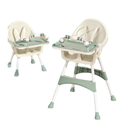 Polypropylene-PP & Steel Multifunction Child Multifunction Dining Chair adjustable PU Leather PC