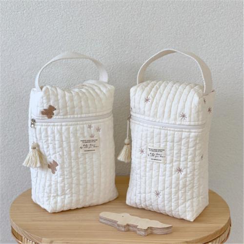 PU Leather & Cotton Multifunction Stroller Hanging Bag portable PC