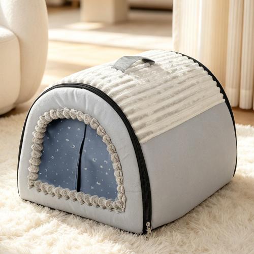 Plush detachable and washable & Soft Pet Bed thicken & thermal PC