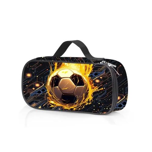 ポリエステル 文房具ペンバッグ 印刷 サッカー 選択のためのより多くの色 一つ