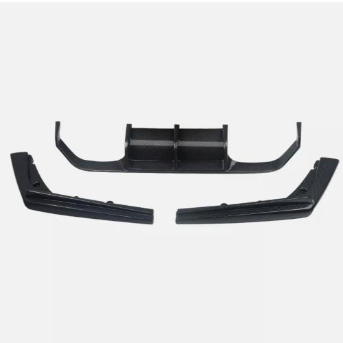 For 2015-2020 BMW F80 M3 F82 M4 Rear Diffuser 3PCS Carbon Fiber Look Bumper Lip
