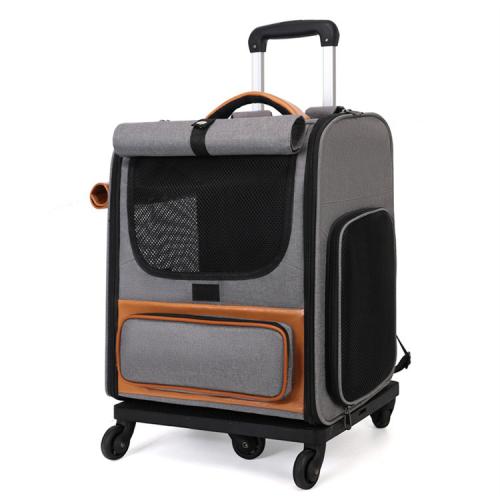 Oxford foldable Pet Trolley Case portable & breathable PC