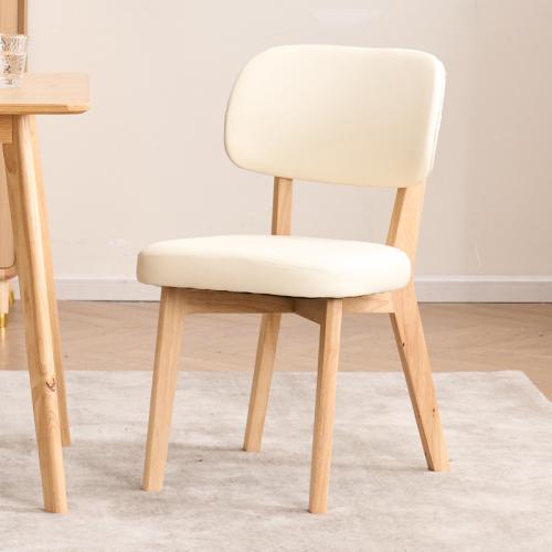 Solid Wood & PU Leather Casual House Chair durable Solid PC