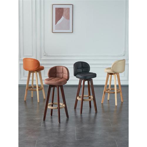 Technical Farbic & Hemp Rope & Solid Wood 360degree rotation Bar Stool Lot