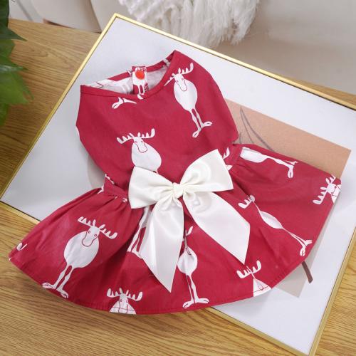 Poliéster Ropa para mascotas, impreso, rojo, trozo