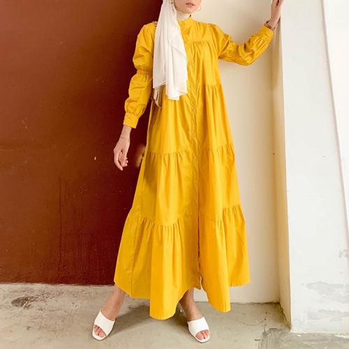 Algodón Vestido Musilm islámico del Medio Oriente, más colores para elegir, trozo