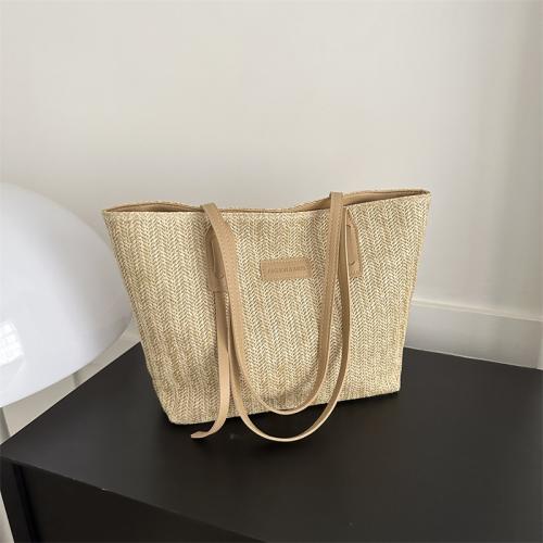 Paja Bolsa de hombro tejida, más colores para elegir, trozo