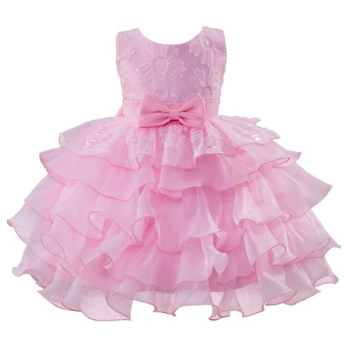 Polyester Princess & Ball Gown Girl One-piece Dress PC