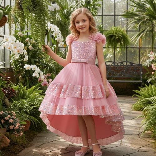 Polyester Princess Girl One-piece Dress Cute PC
