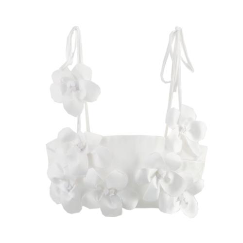 Polyester Slim Camisole midriff-baring floral PC