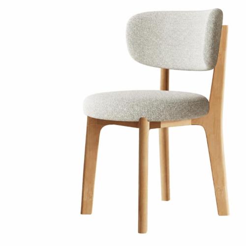 Wood & Linen Casual House Chair durable Sponge Solid PC
