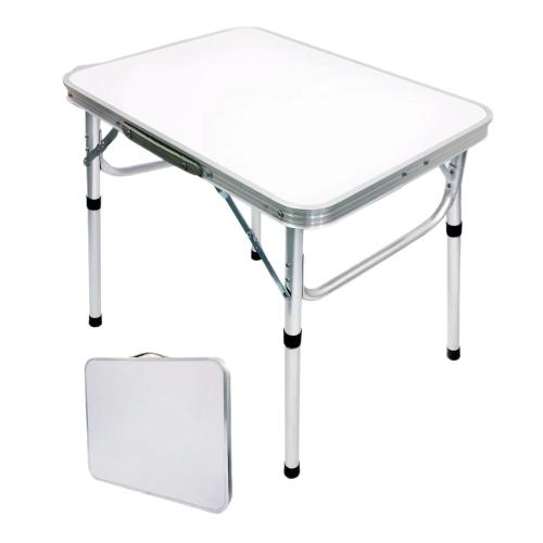 Aleación de aluminio Mesa plegable al aire libre, blanco, trozo