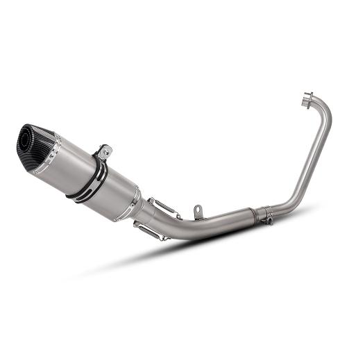 Stainless Steel Motorcycle Exhaust Pipe Muffler Full Set for ZONTES KIDEN ZT125 U1 G1 Z1 Z2