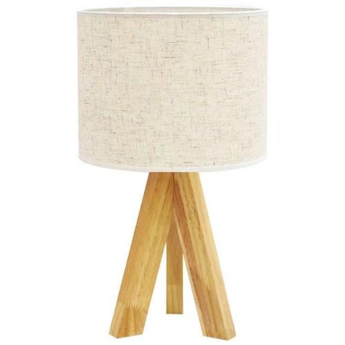 Doek & Massief hout Tafellamp Solide stuk