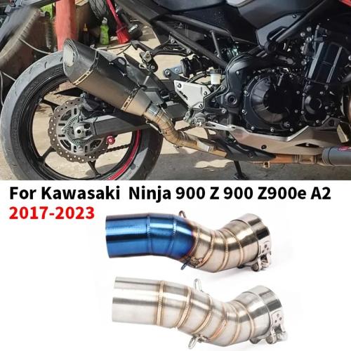 For Kawasaki NINJA  Z900 Stainless Titanium Mid Pipe Exhaust