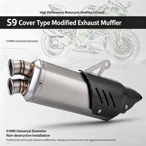 For CFMOTO 450MT IBEX450 2024 2025 Motorcycle Exhaust System Mid Link Pipe With Muffler DB Killer