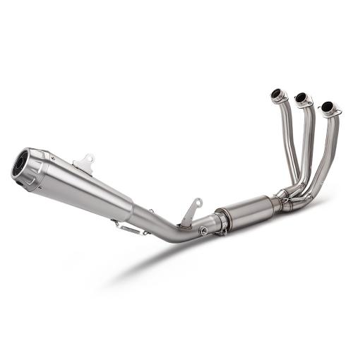 For CFMOTO 675SR Stainless Full Exhaust Header & Slip-On w/ Dual O2