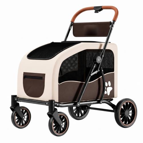 Carbon Staal & Oxford De wandelwagen van het huisdier meer kleuren naar keuze stuk