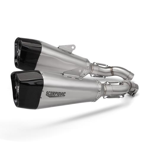For Suzuki GSX1300R Hayabusa 2021-2024 Mid Pipe & Slip-On Muffler Set