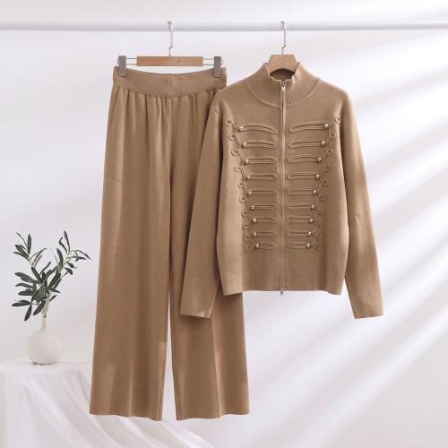 Viskose & Polyester Frauen Casual Set, Hosen & Mantel, mehr Farben zur Auswahl, :, Festgelegt